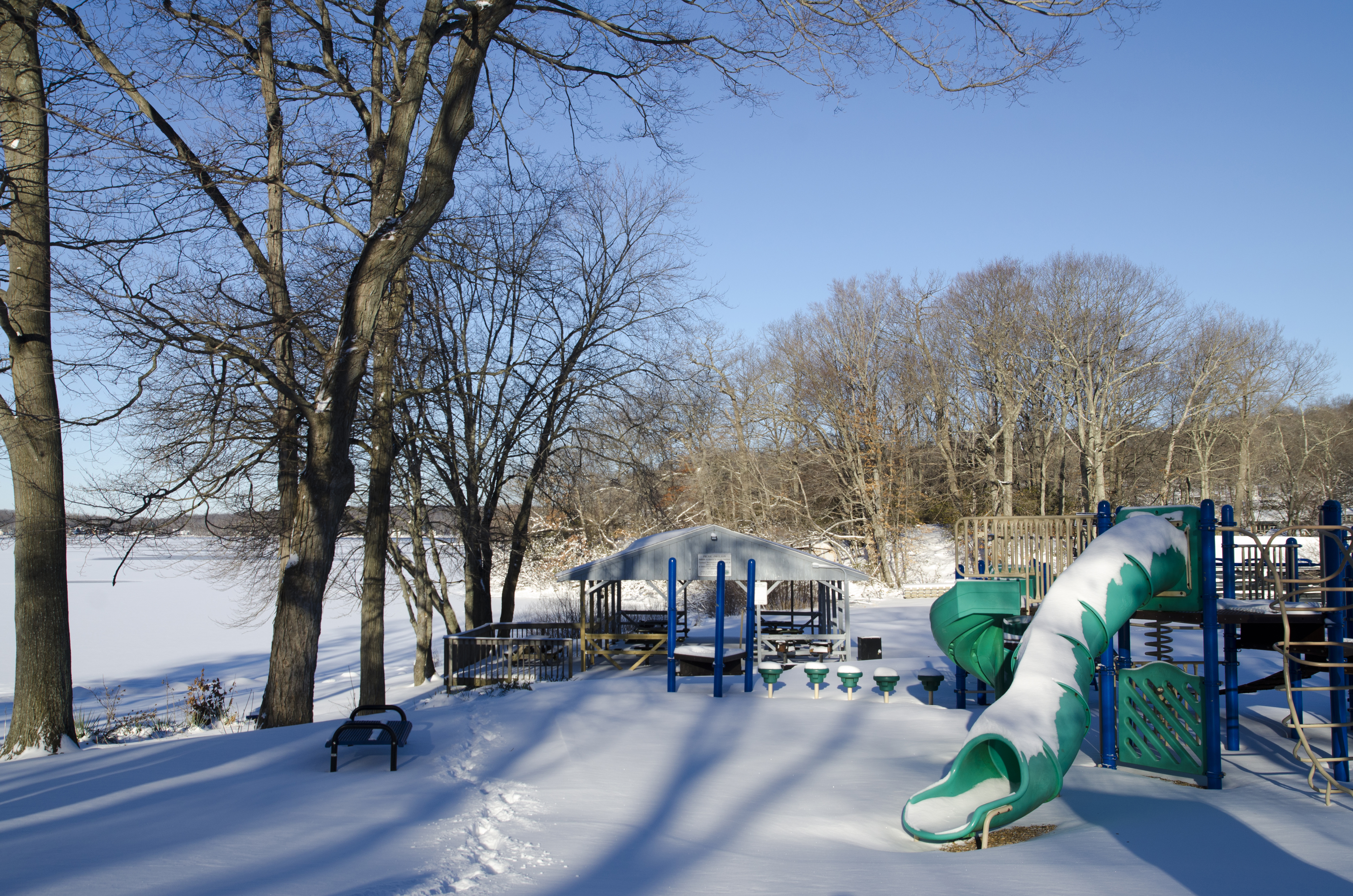 Patriots Park Snowy Playscape